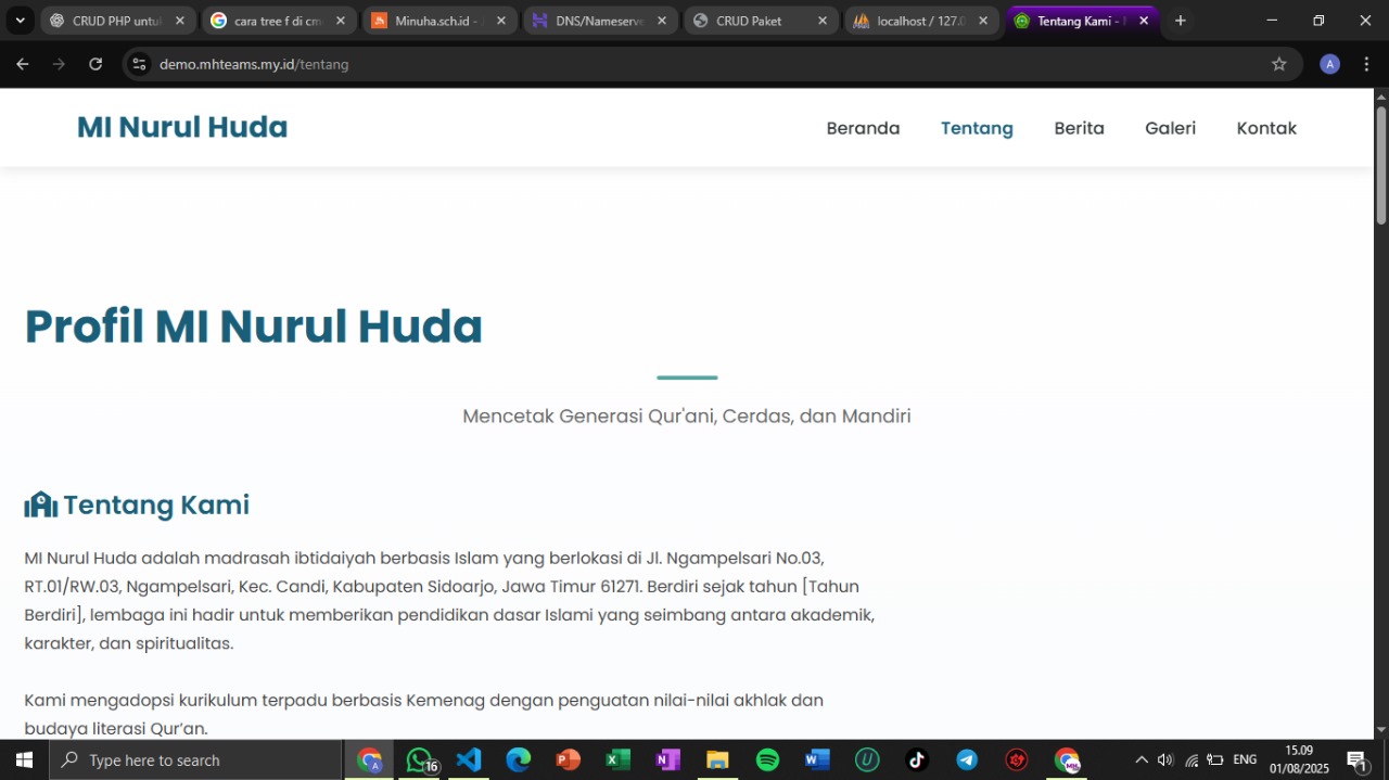 Screenshot Paket Bisnis